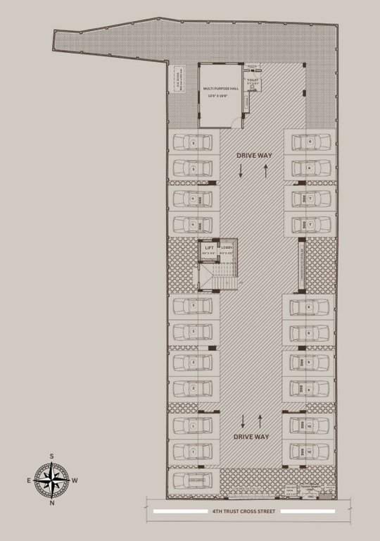  sridevi Ramaniyam Sridevi Cluster Plan Ground Floor