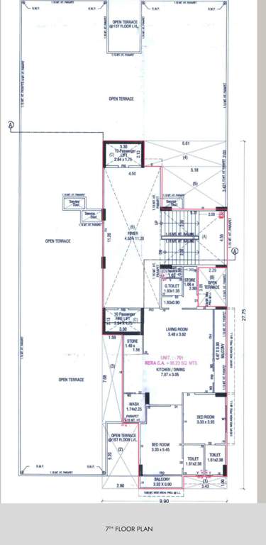  aahvan greens A Cluster Plan for 7th Floor