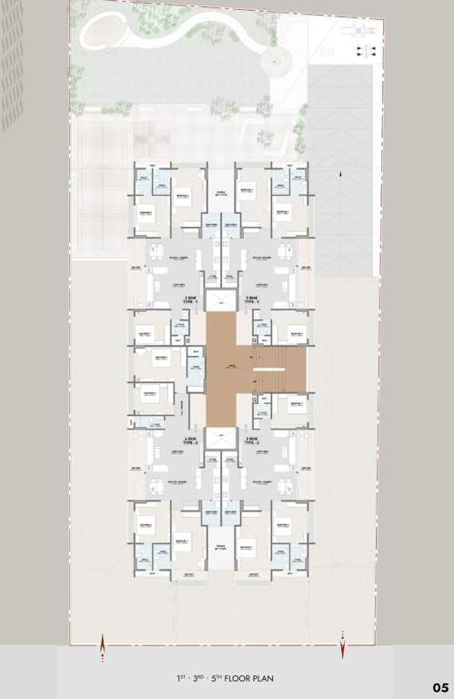  aahvan greens A Cluster Plan for1&3& 5th Floor