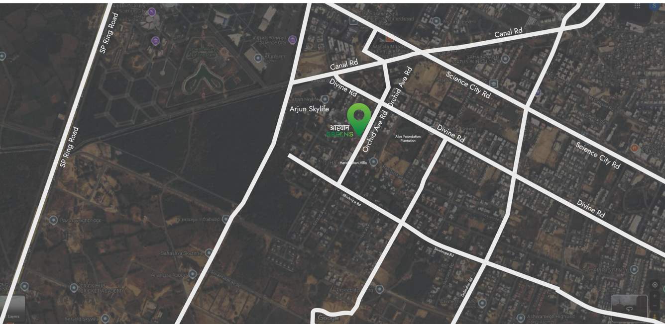  aahvan greens Location Plan