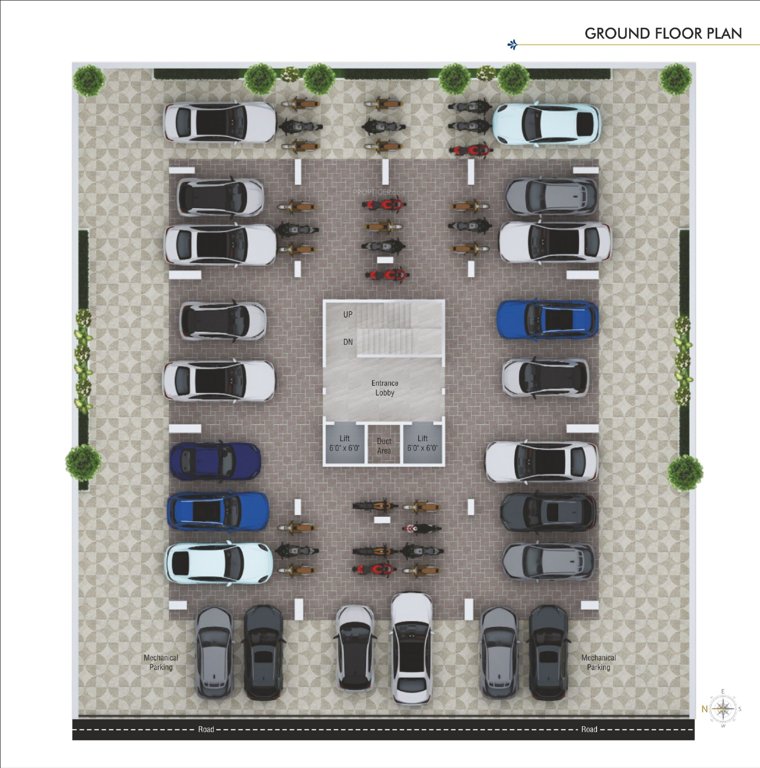 divyam apartments Divyam Apartments Cluster Plan