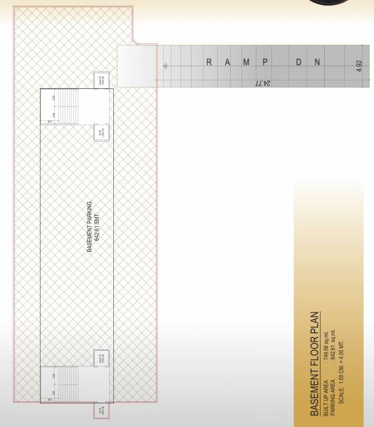  galaxy-73 Tower A Cluster Plan for Basement Floor