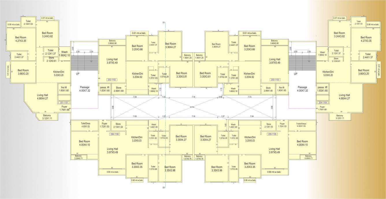 galaxy 73 Tower A Cluster Plan from 2nd to 11th Floor