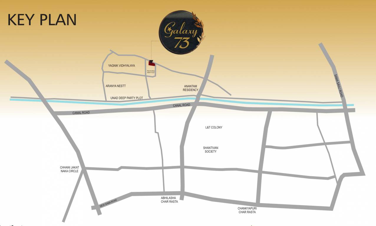  galaxy 73 Location Plan