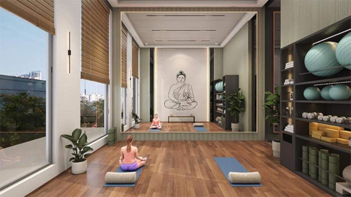  caladium Yoga/ Meditation Area