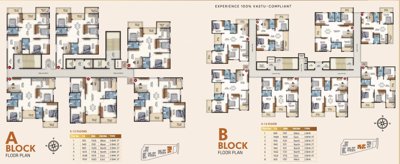  anahata Tower A+B Cluster Plan from 1st to 13th Floor