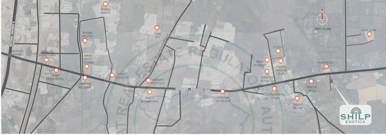  shilp exotica Location Plan