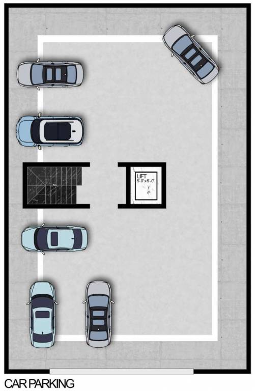  crest Jayam Crest Cluster Plan for Car Parking Floor