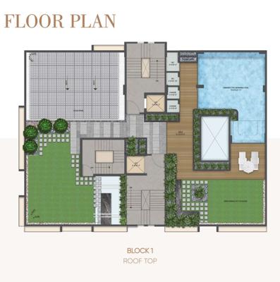  gulmohar Gulmohar Block A Cluster Plan from Roof Top