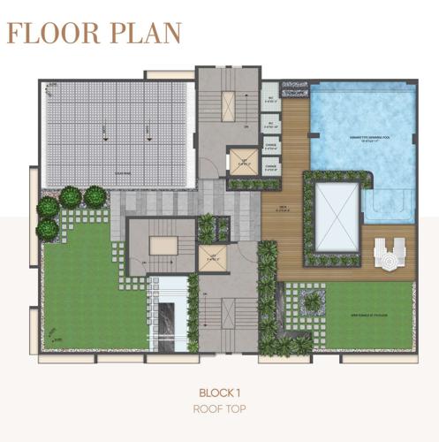 Gulmohar Block A Cluster Plan from Roof Top gulmohar Gulmohar Block A Cluster Plan from Roof Top