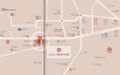  gulmohar Location Plan