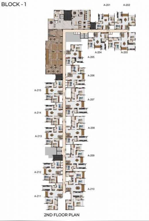  reva Reva Block 1 Cluster Plan for 2nd Floor