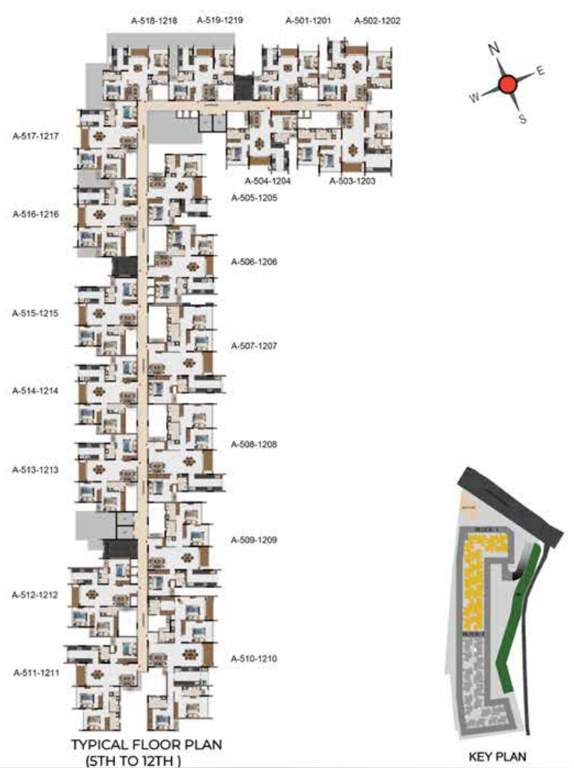  reva Reva Block 1 Cluster Plan from 5th to 12th Floor