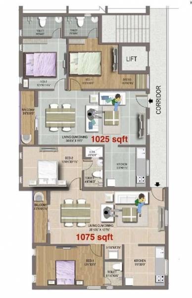  jyothi Ananda Jyothi Cluster Plan 1st Floor