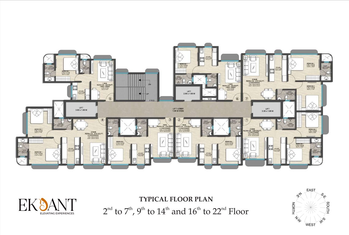  ekdant Cluster Plan 2 to 9, 7 to  16, 22