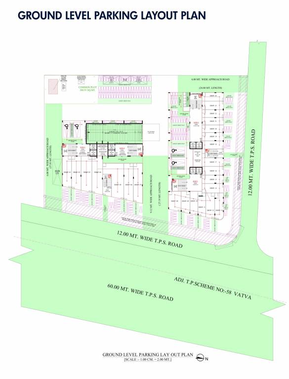  sakar elegance Tower A Cluster Plan for ground Floor