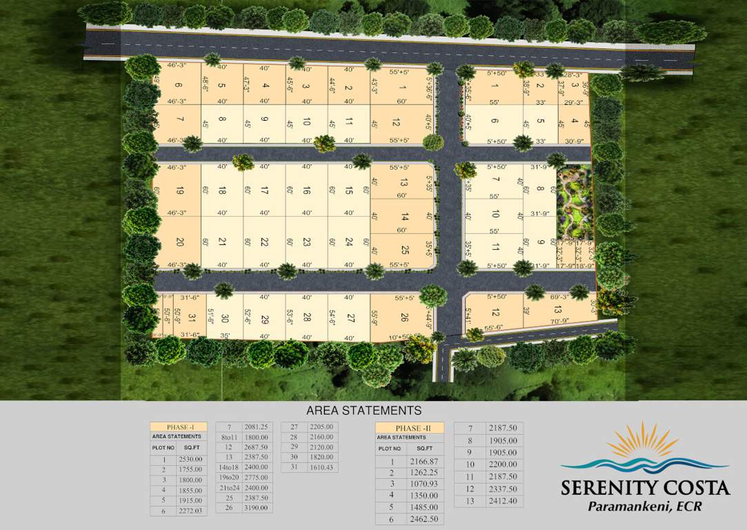  serenity costa Layout Plan