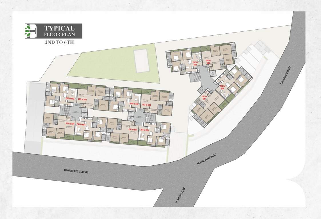 om exotica Wing A To C Cluster Plan From 2nd To 6th Floor