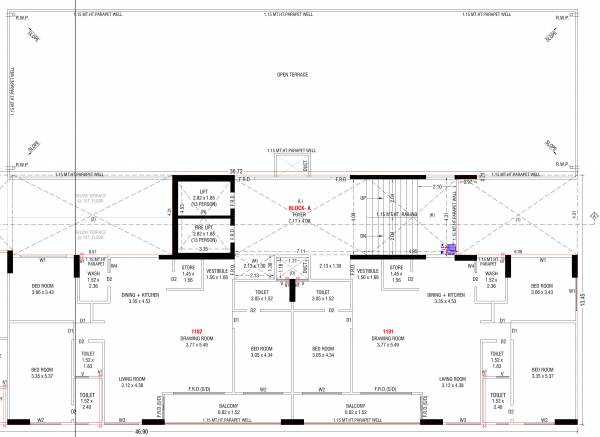  status-altezza Block A Cluster Plan for 11th Floor
