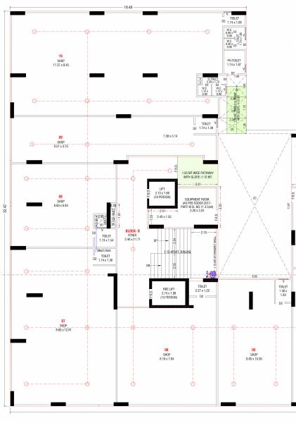  status-altezza Block B Cluster Plan for ground Floor