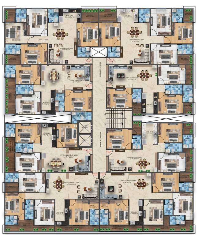  the urban crest The Urban Crest Cluster Plan from 1st to 6th Floor