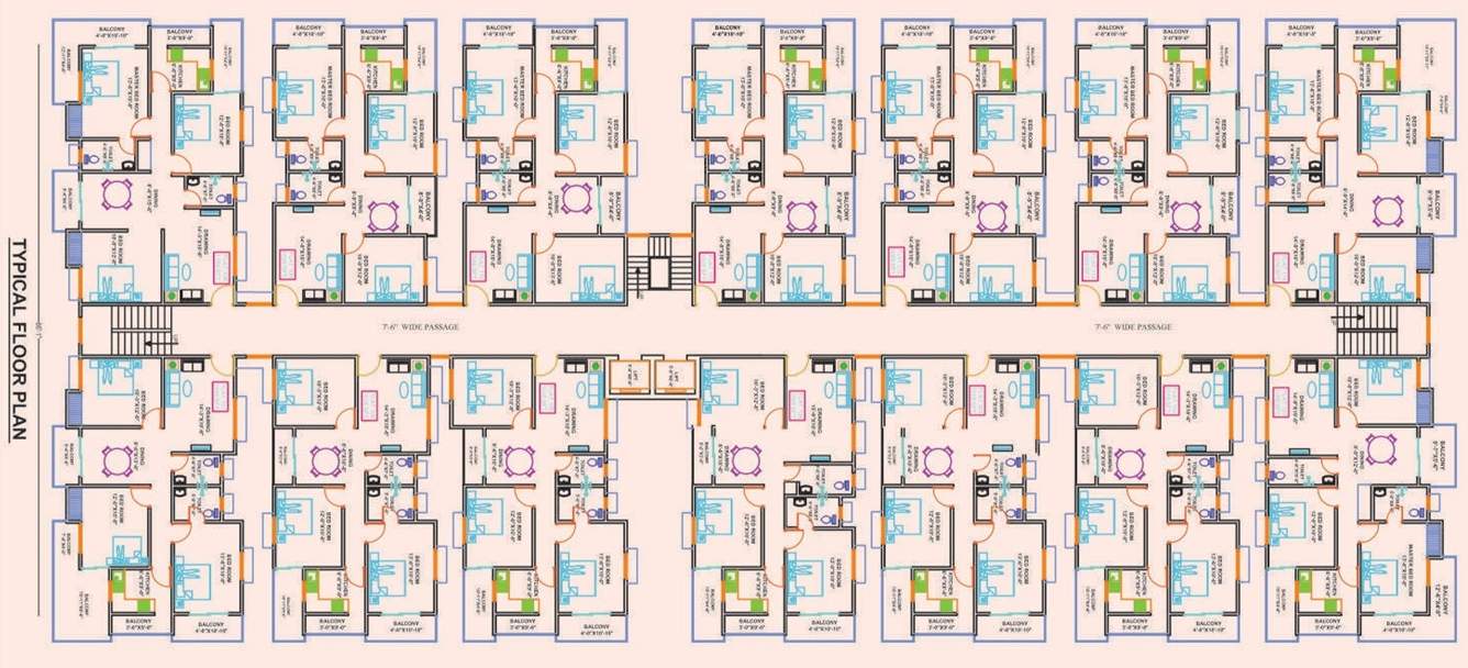  rajeshwar enclave Winsome Rajeshwar Enclave Cluster Plan from 1st to 3rd Floor