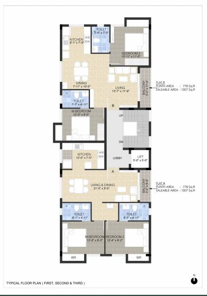  mekalam Cluster Plan 1 2 & 3 Floor
