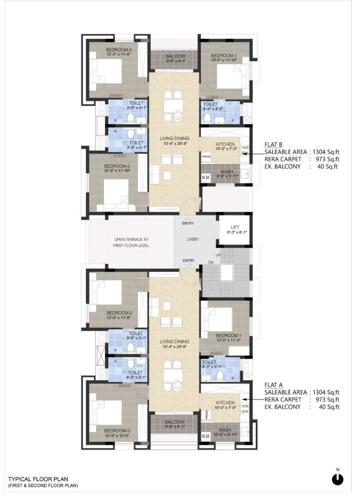  sharon-rose Sharon Rose Cluster Plan from 1st to 2nd Floor