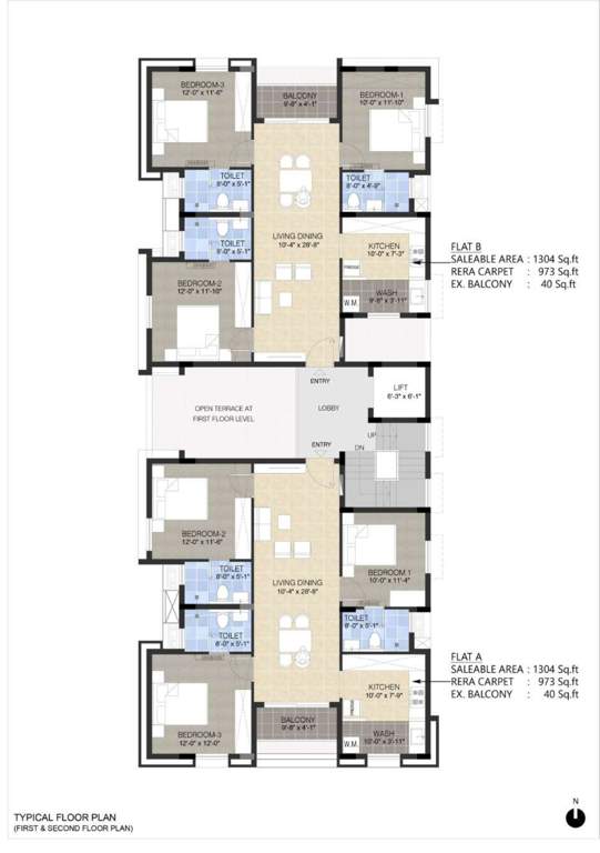  sharon rose Sharon Rose Cluster Plan from 1st to 2nd Floor