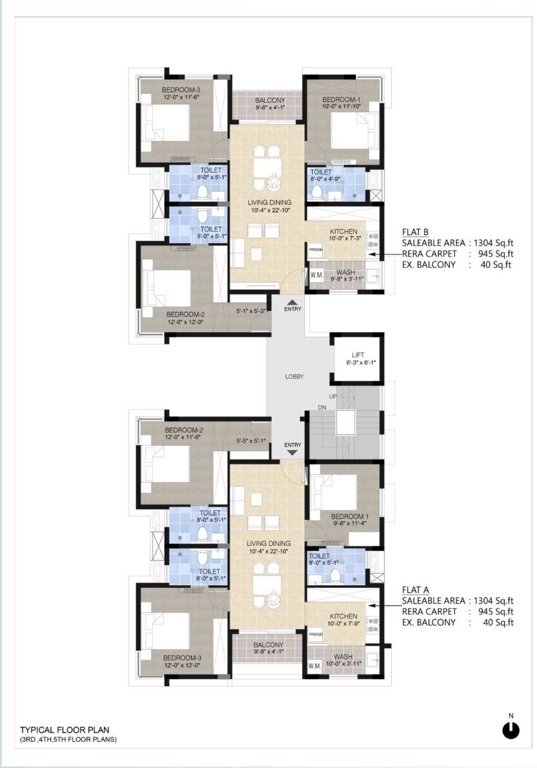 sharon rose Sharon Rose Cluster Plan from 4th to 5th Floor