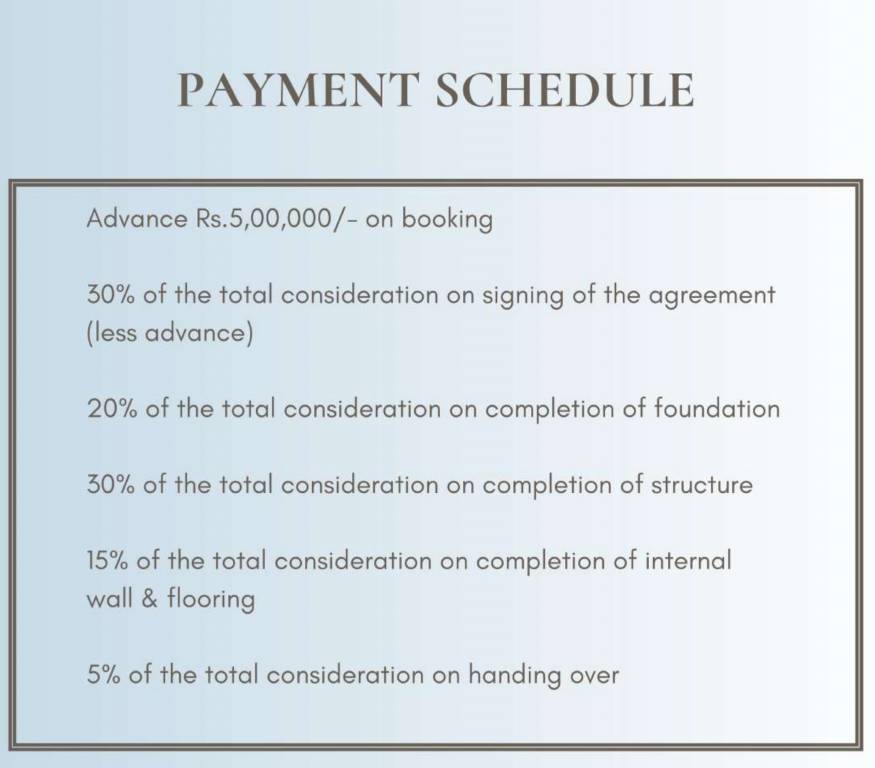 sharon-rose Construction Linked Payment (CLP) Payment Plan