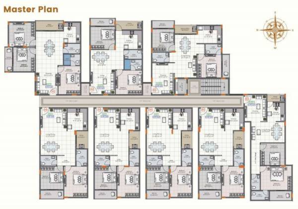  pandit-elegance Pandit Elegance Cluster Plan from 1st to 4th Floor
