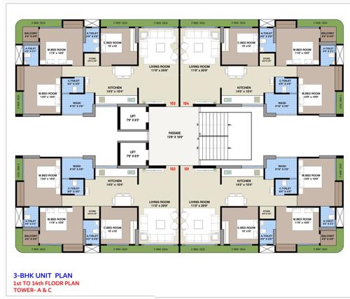 The Antelia Block A Cluster Plan the-antelia The Antelia Block A Cluster Plan