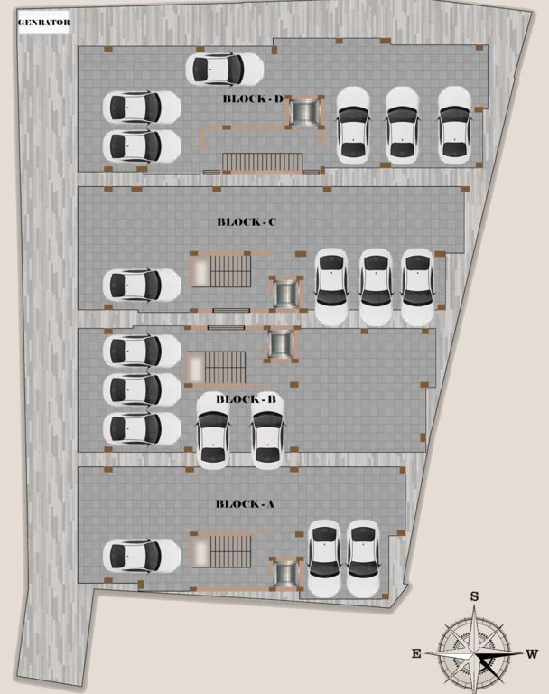  balambigai Block A to D Cluster Plan for ground Floor