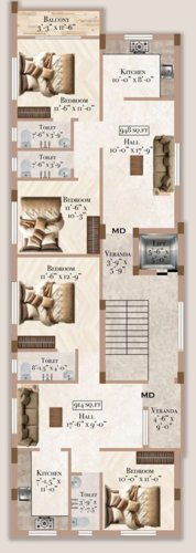  balambigai Block C Cluster Plan from 1st to 3rd Floor