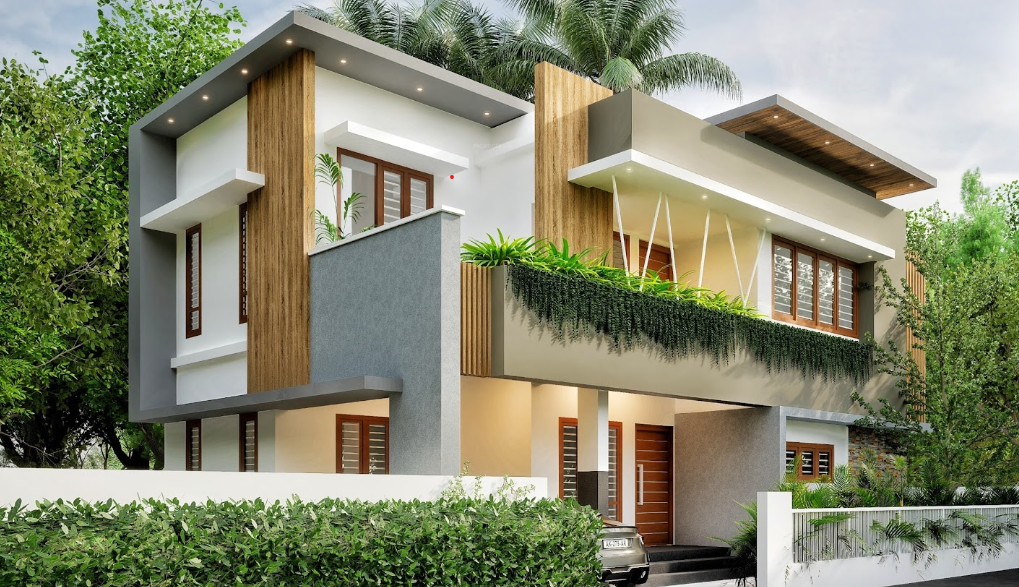 gated community villa infopark phase 2 Elevation