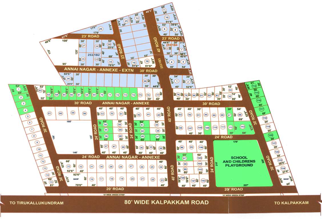  annai nagar Layout Plan