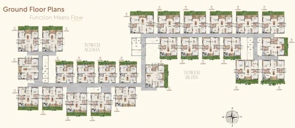  reviva Tower A, B Cluster Plan for ground Floor