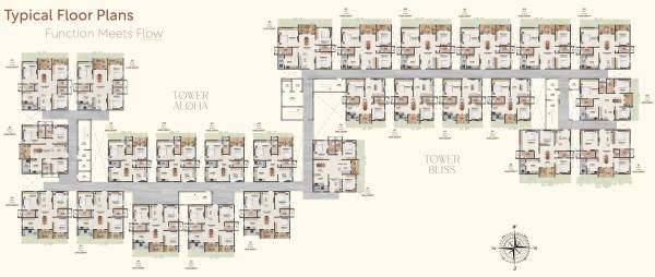  reviva Tower A, B Cluster Plan For Typical