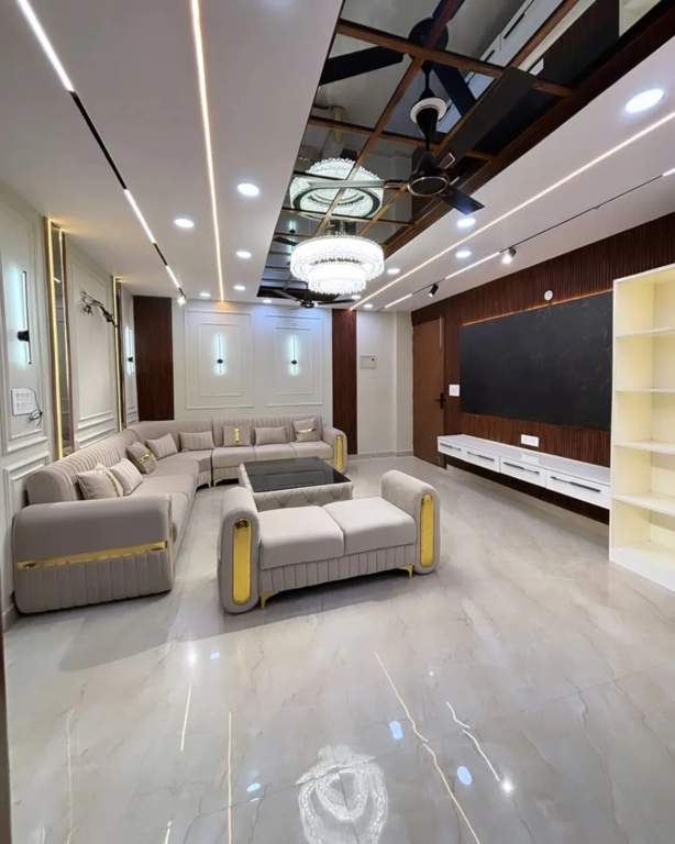 goyal 4bhk apartment Living Area