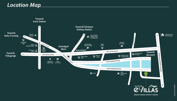  aryan-e-villas Location Plan