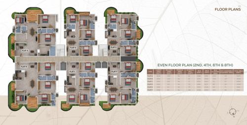 Tashi Heights Cluster Plan from 2nd to 8th Floor tashi-heights Tashi Heights Cluster Plan from 2nd to 8th Floor
