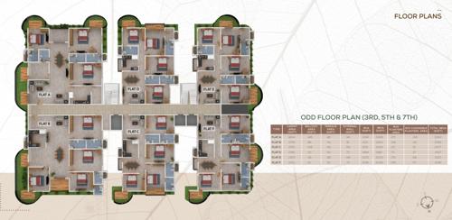 Tashi Heights Cluster Plan from 3rd to 7th Floor tashi-heights Tashi Heights Cluster Plan from 3rd to 7th Floor