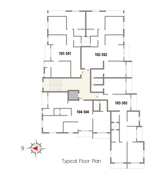  dulli devi enclave Dulli Devi Enclave Cluster Plan from 1st to 5th Floor