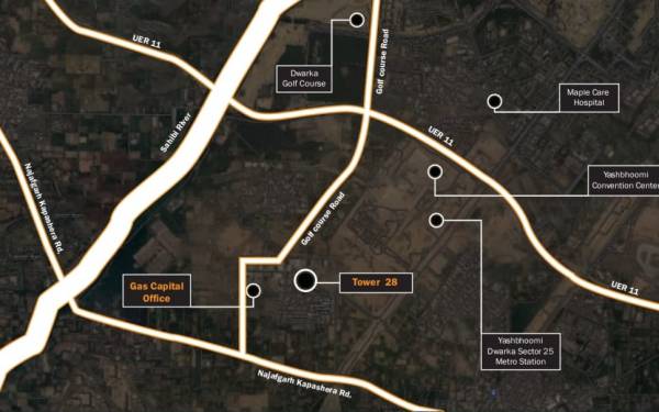 Location Plan tower-28-bamnoli-dwarka Location Plan