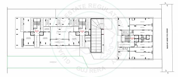  rudraksh Tower A Cluster Plan for ground Floor