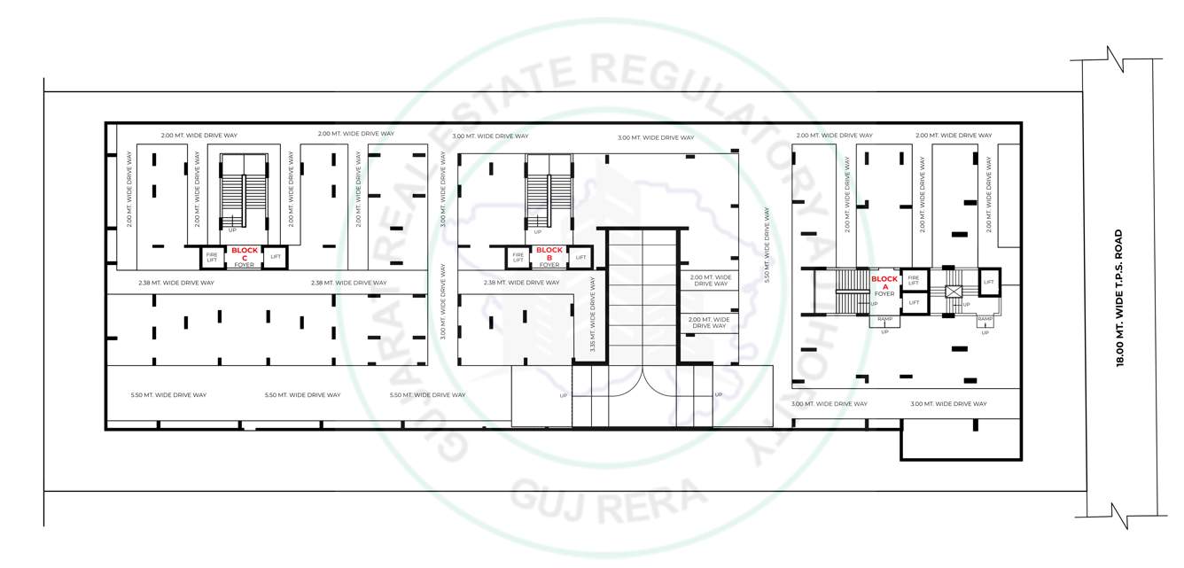  rudraksh Tower B Cluster Plan for 1st Floor
