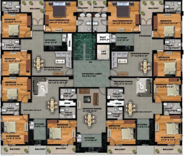  homes Homes Cluster Plan