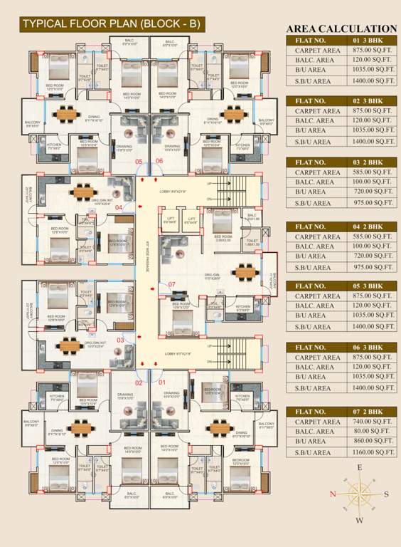  valley phase 1 BLOCK B Cluster Plan for 6th Floor