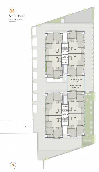 Tower A & B Cluster Plan for 2nd Floor shivaay Tower A & B Cluster Plan for 2nd Floor